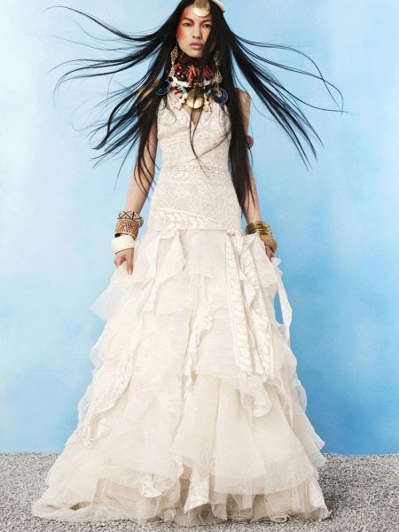 boho lace wedding dress
