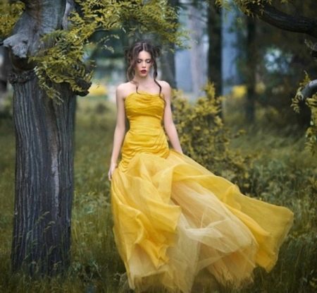 Lush chiffon evening dress