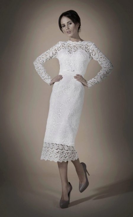 Sheath Wedding Dress 1 Piece