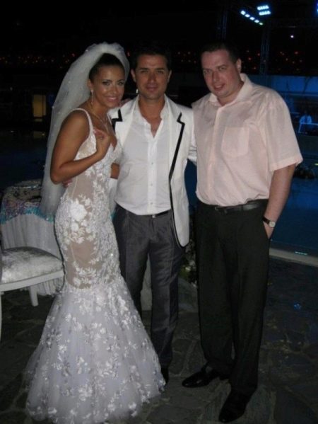 Ani lorak transparent mermaid wedding dress