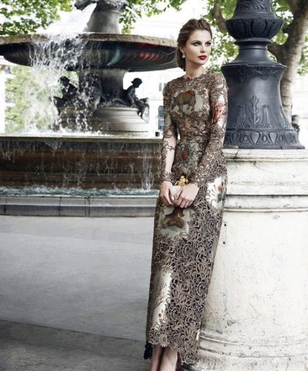 lace mermaid evening dress
