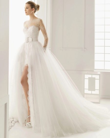 Wedding dress 2016 with slit