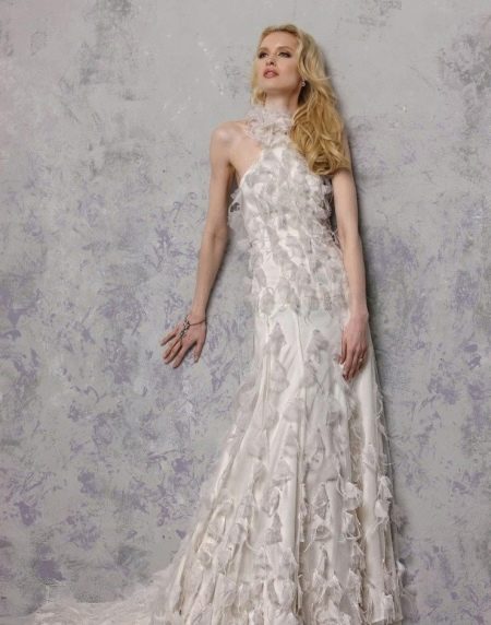 Vintage Halter Neck Wedding Dress