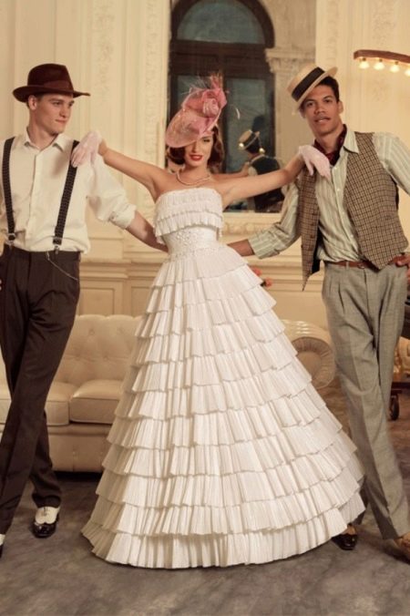 Wedding dress from Tatiana Kaplun's Jazz Sounds collection