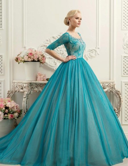 Wedding dress from Navibl turquoise