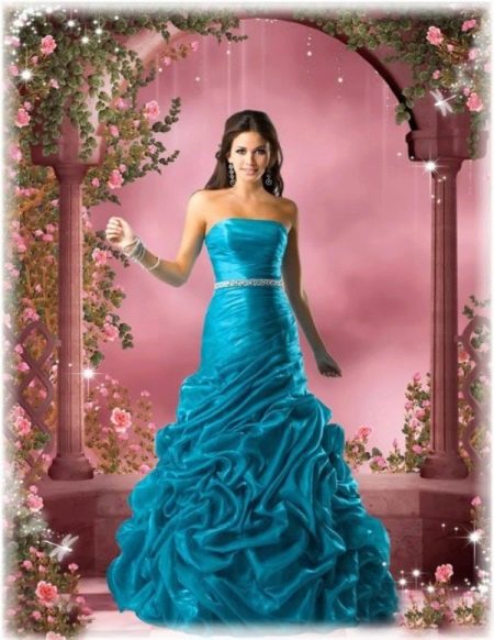 Navy wedding dress