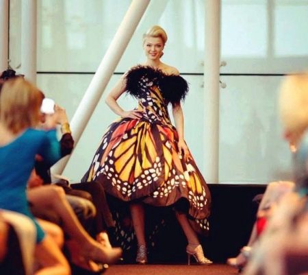 Evening dress butterfly