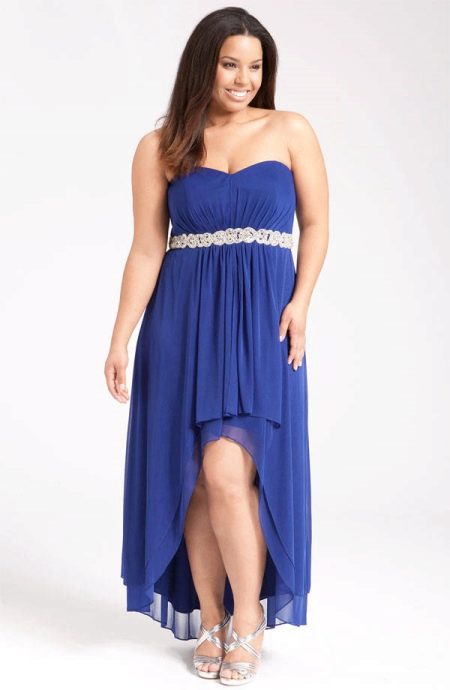 Asymmetrical evening dress