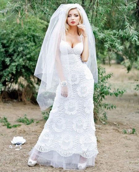 Crochet crochet wedding dress