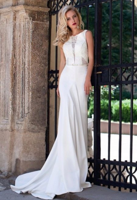 Straight wedding dress from Oksana Mukha