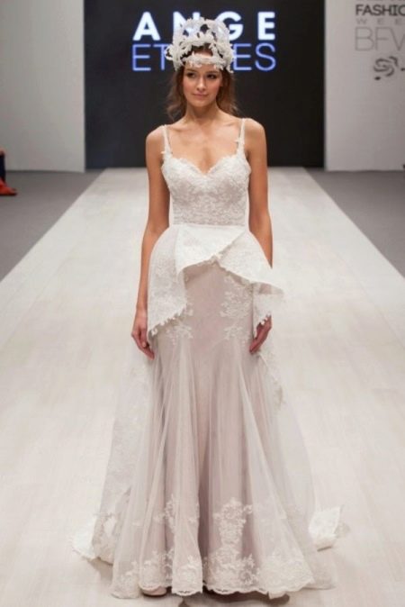 Wedding dress from Ange Etoiles with peplum