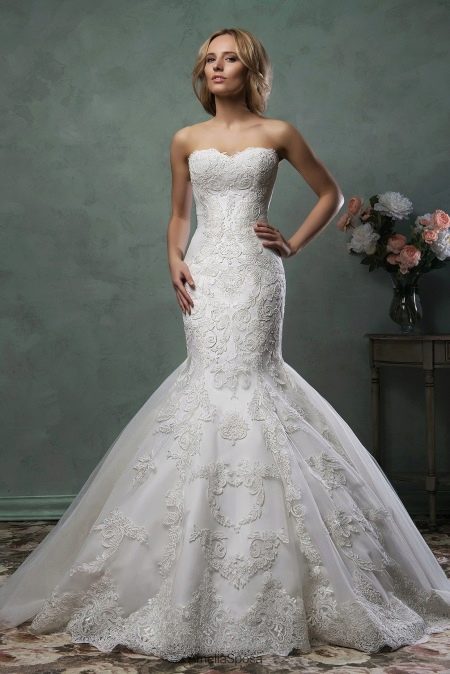 Mermaid wedding dress lace