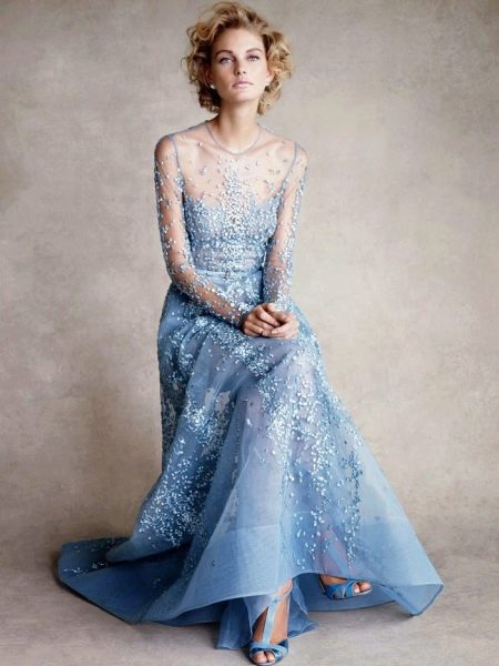 Blue dress