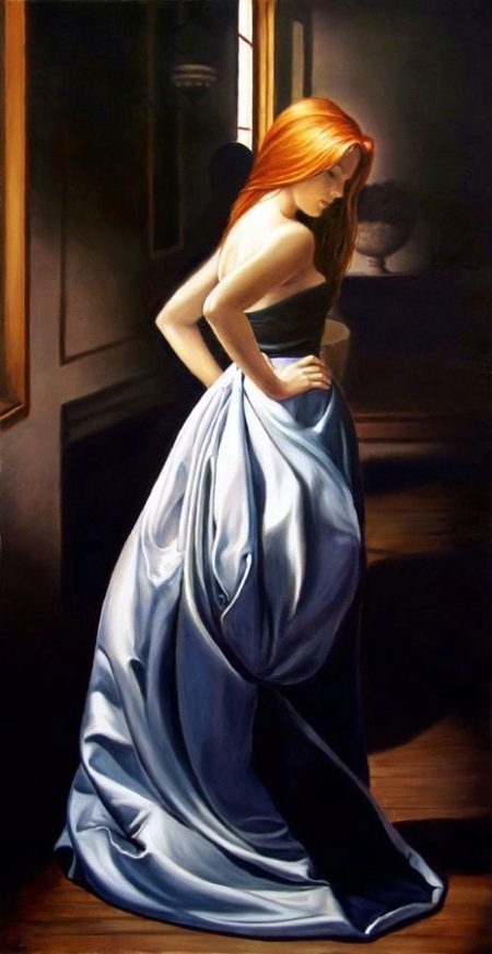 Blue and blue dress
