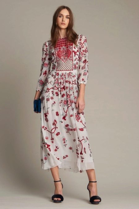 Chiffon midi dress