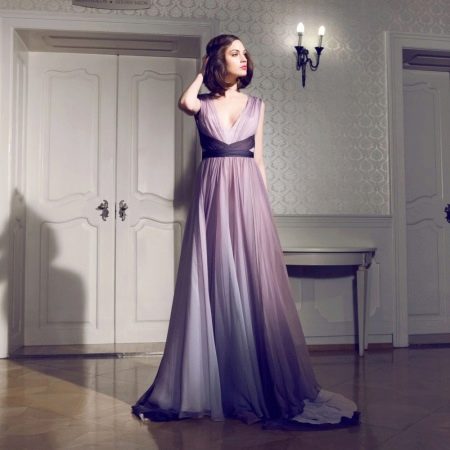 Abito in chiffon a strati
