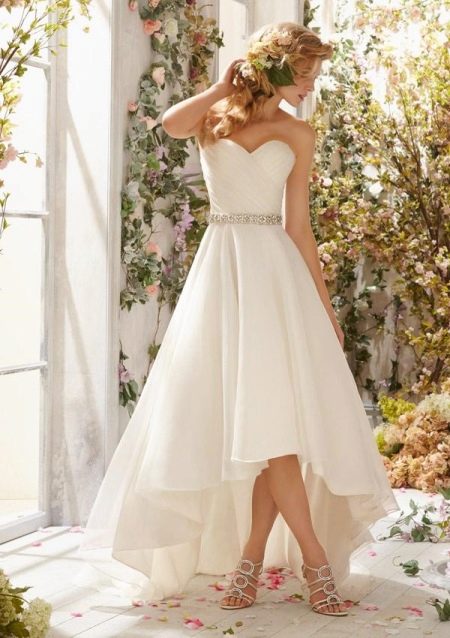 Mori Lee wedding dress hi-lo