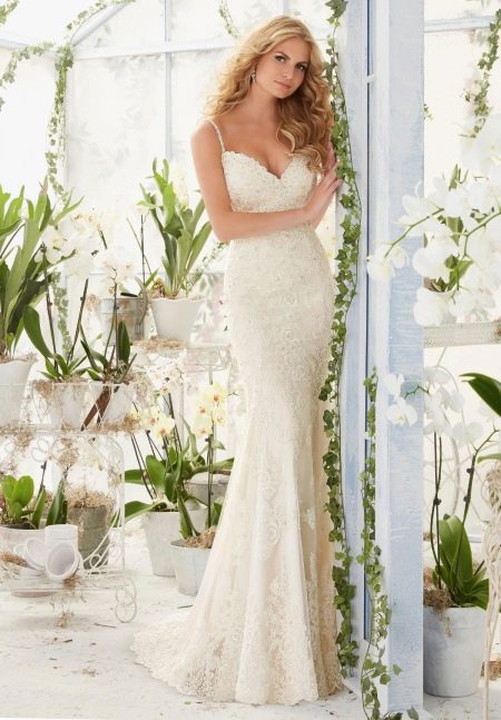 Straight Wedding Dress by Mori Lee