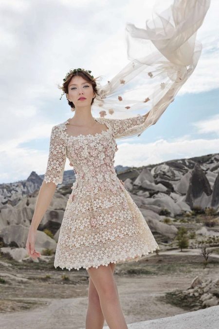 Tulipia wedding dress short