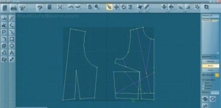 Bodice pattern for a haute couture dress