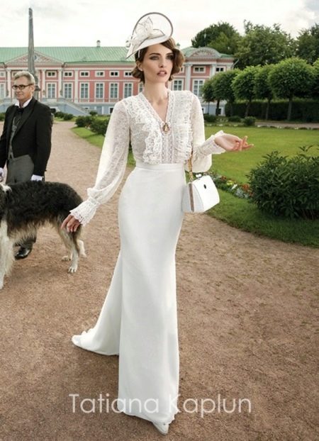 Wedding dress with ruffles from Tatiana Kaplun