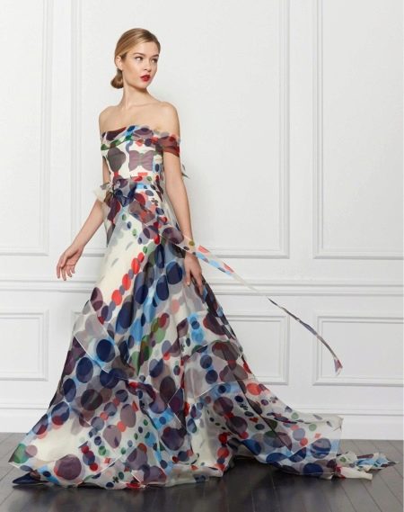 Colored dress by Carolina Herera