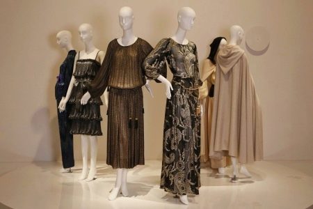 collection of brown dress Yves Saint Laurent