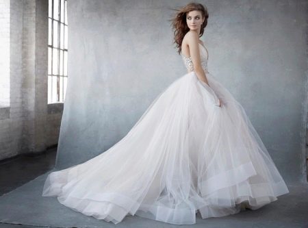 Organza wedding dress from Lazaro