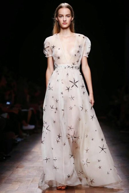Valentino White Organza Dress