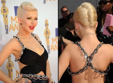 Christina Aguilera's rockabilly hairstyle