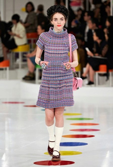 Chanel short tweed dress