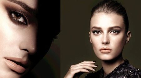 Makeup for a black dress