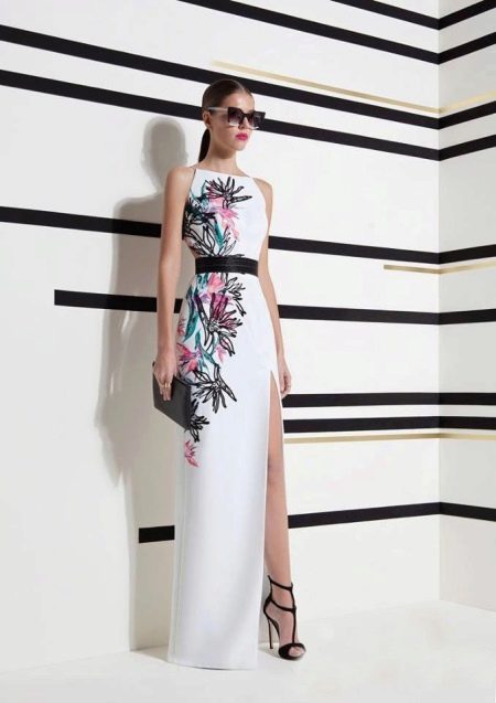 Floor-length floral dress