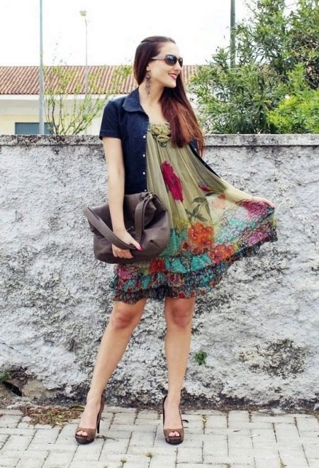 denim jacket casual dress