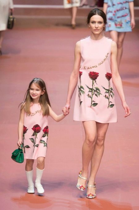 Pink floral dress