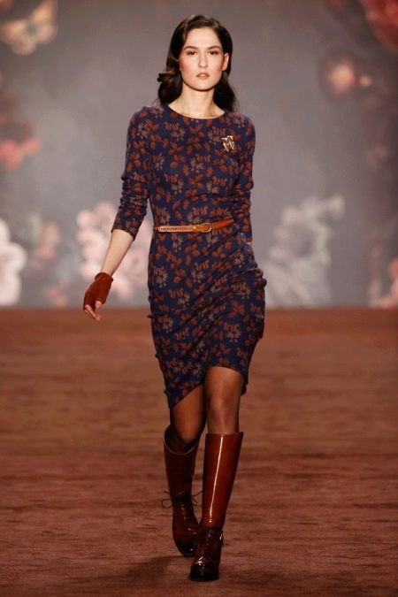 Floral jersey dress