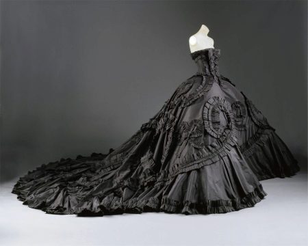 Vintage dress with train