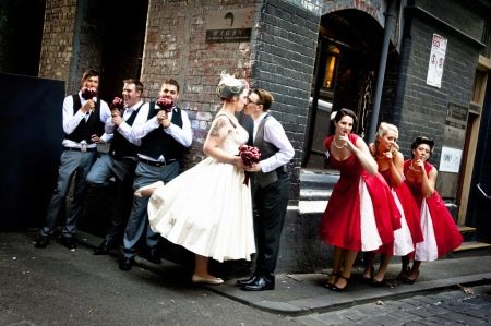 Retro wedding