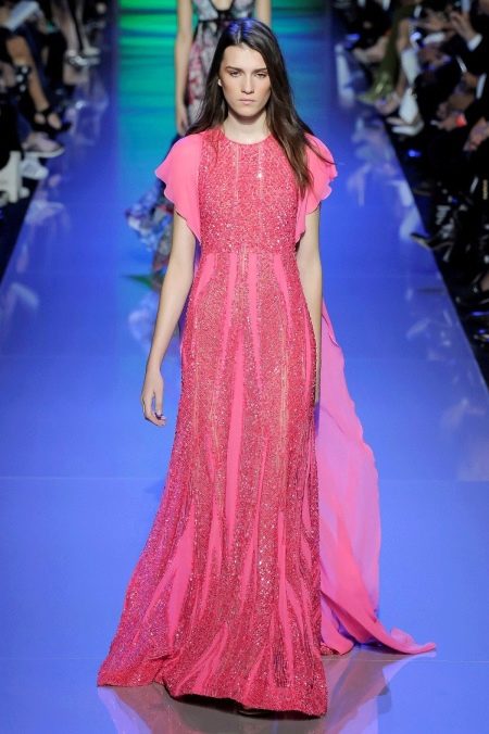 Short sleeve pink dress