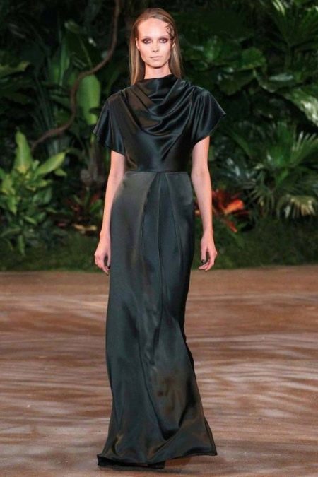 Short Sleeve Silk Dress