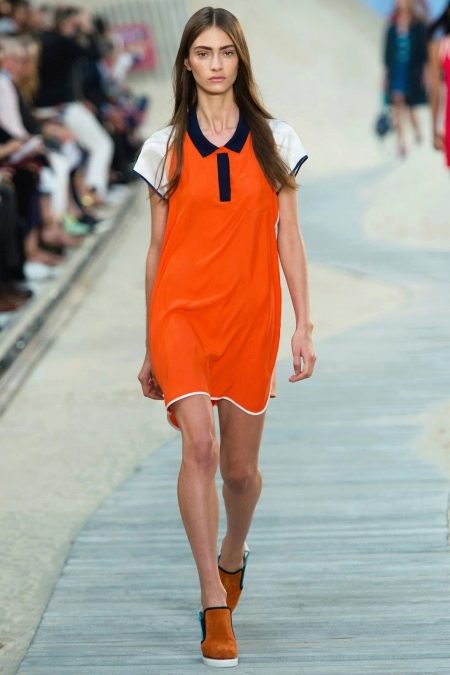 Orange dress shirt sports style