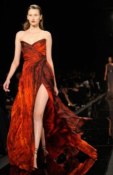 Beautiful black and terracotta dress
