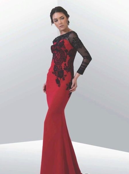 Cherry Sheer Sleeve Dress