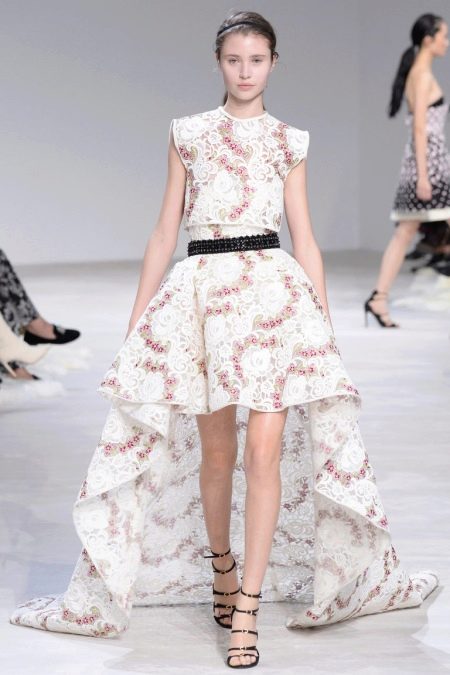 A-line dress short in front long in back