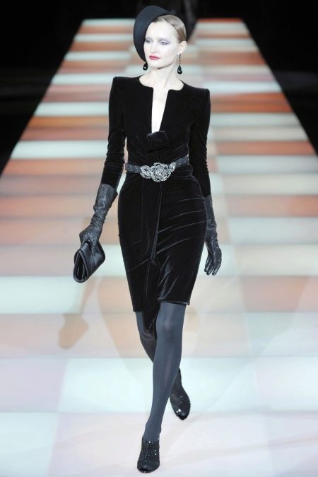 Velvet sheath dress