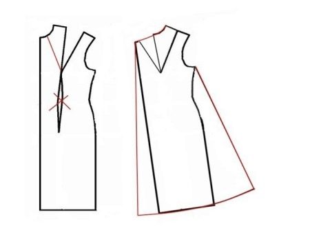 A-line dress pattern for pregnant women