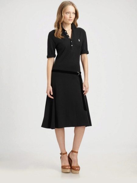 Below the knee polo dress
