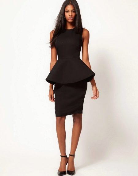 Peplum suiting dress