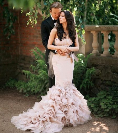 Mermaid dress with train