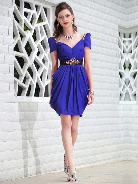 Blue tulip dress
